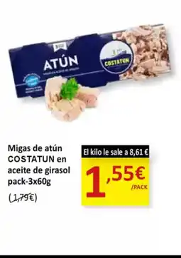 SPAR COSTATUN Migas de atún en aceite de girasol oferta