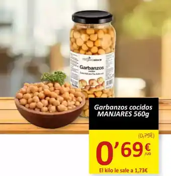 SPAR MANJARES Garbanzos cocidos oferta