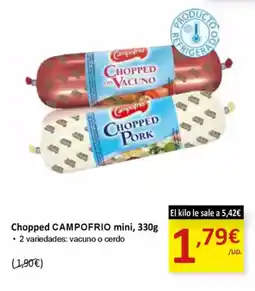 SPAR CAMPOFRIO Chopped mini oferta