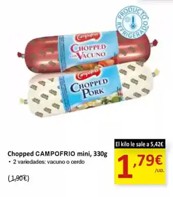 SPAR CAMPOFRIO Chopped mini oferta