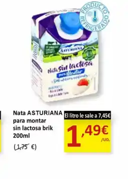 SPAR ASTURIANA Nata sin lactosa brik oferta