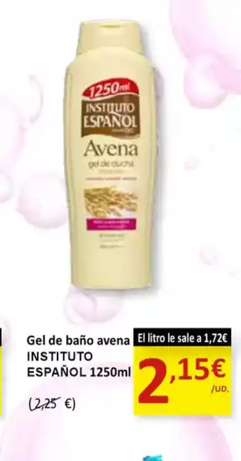 SPAR INSTITUTO ESPAÑOL Gel de baño avena oferta