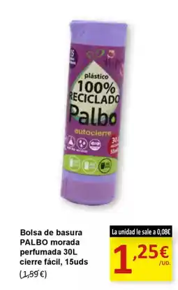 SPAR PALBO Bolsa de basura morada perfumada oferta