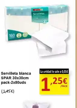 SPAR SPAR Servilleta blanca oferta