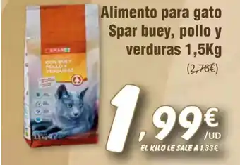 SPAR Alimento para gato Spar buey, pollo y verduras oferta