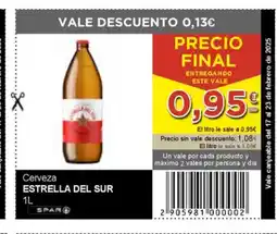 SPAR ESTRELLA DEL SUR Cerveza oferta