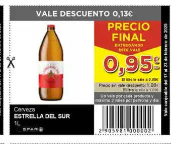 SPAR ESTRELLA DEL SUR Cerveza oferta