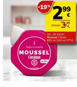 Supermercados Charter MOUSSELGel de bany classic oferta