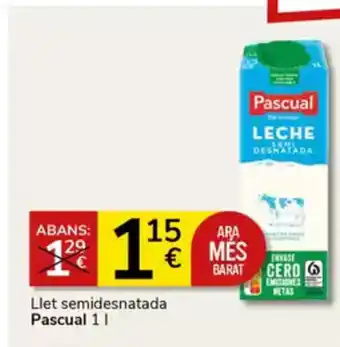 Supermercados Charter PASCUAL Llet semidesnatada oferta