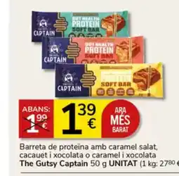 Supermercados Charter Barreta de proteïna amb caramel salat, cacauet i xocolata o caramel i xocolata oferta