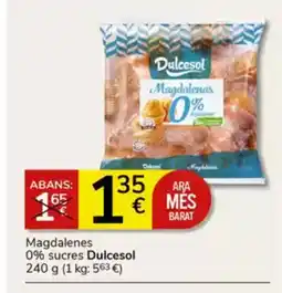 Supermercados Charter DULCESOL Magdalenas 0% sucres oferta