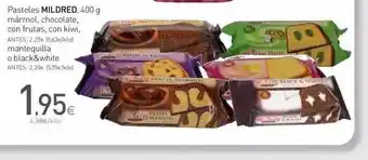 Condis Mildred Pasteles mármol, chocolate con frutas, con kiwi 400g oferta