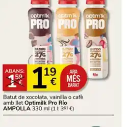 Supermercados Charter Batut de xocolata, vainilla o cafè amb llet oferta