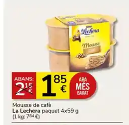 Supermercados Charter LA LECHERA Mousse de cafè oferta