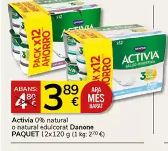 Supermercados Charter ACTIVIA 0% natural o natural edulcorat oferta