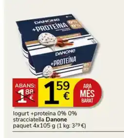 Supermercados Charter DANONE logurt +proteïna 0% 0% stracciatella oferta