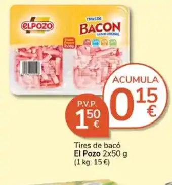 Supermercados Charter ELPOZO Tires de baco oferta