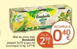 Supermercados Charter BONDUELE Blat de moro dolç oferta