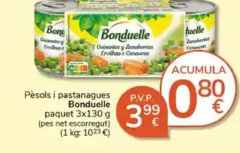 Supermercados Charter BONDUELLE Pèsols i pastanagues oferta