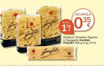 Supermercados Charter Radiatori, Elicoidali, Rigatoni o Espaguetis oferta