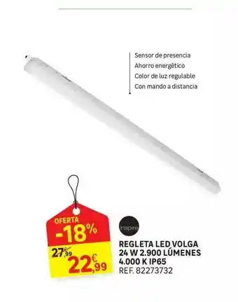 Leroy Merlin Regleta Led Volga 24 W 2.900 Lúmenes 4.000 K Ip65 oferta