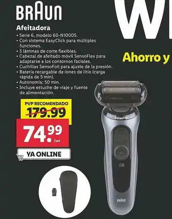 Lidl Braun Afeitadora oferta