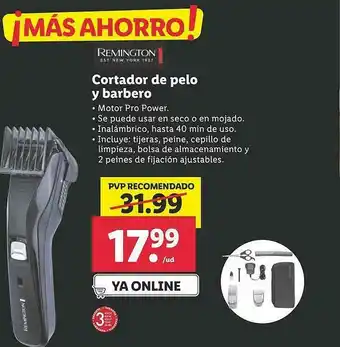 Lidl Remington Cortador De Pelo Y Barbero oferta