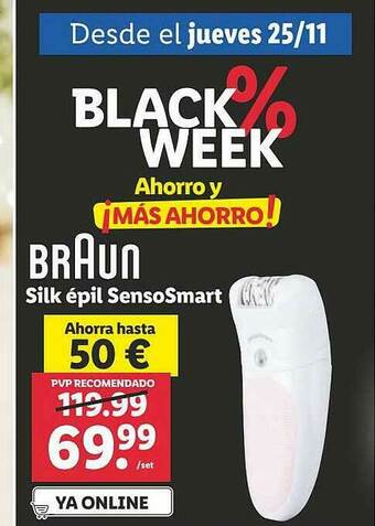 Lidl Braun Silk épil Sensosmart oferta