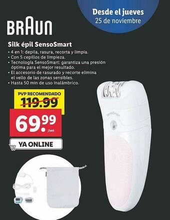 Lidl Braun Silk épil Sensosmart oferta