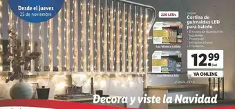 Lidl Livarno Cortina De Guirnaldas Led Para Balcón oferta
