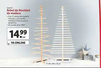 Lidl Livarno árbol De Navidad De Madera oferta