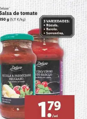 Lidl Deluxe Salsa De Tomate oferta
