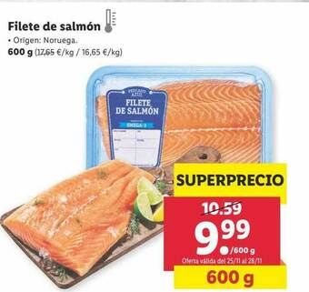 Lidl Filete De Salmón oferta