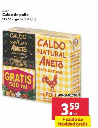 Lidl Aneto Caldo De Pollo oferta
