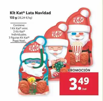 Lidl Kit Kat Lata Navidad oferta