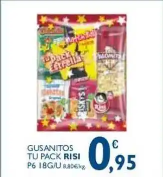 Risi Gusanitos Tu Pack P6 18g/u