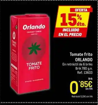 Makro 15% Dto. Tomate Frito Orlando oferta