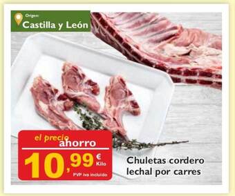 Supermercados La Despensa Chuletas Cordero Lechal por Carres oferta