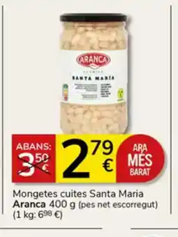 Supermercados Charter ARANCA Mongetes cuites Santa Maria oferta