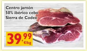 Supermercados La Despensa Seirra De Codex Centro Jamón 50% Ibérico Cebo oferta