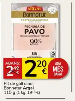 Supermercados Charter ARGAL Pit de gall dindi oferta