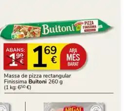 Supermercados Charter BUITONI Massa de pizza rectangular oferta