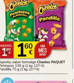 Supermercados Charter CHEETOS Aperitiu sabor formatge oferta