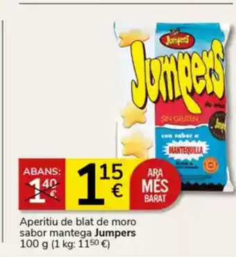 Supermercados Charter JUMPERS Aperitiu de blat de moro sabor mantega oferta