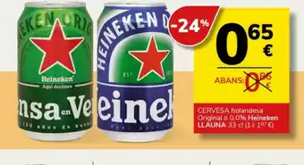 Supermercados Charter CERVESA holandesa Original o 0.0% oferta