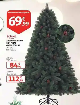 Actuel Abeto Artificial Con Piñas Green Forest