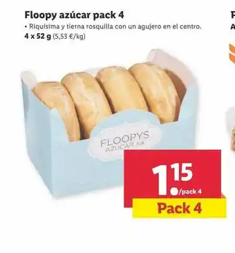 Lidl Floopy Azúcar Pack 4 oferta