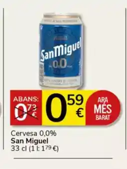 Supermercados Charter SANMIGUEL Cervesa 0,0% oferta