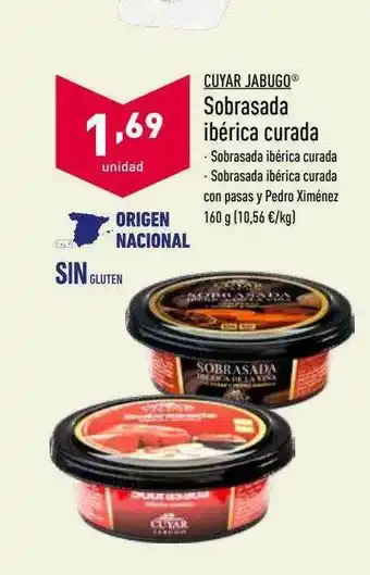 ALDI Cuyar Jabugo Sobrasada Ibérica Curada oferta