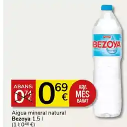 Supermercados Charter BEZOYA Aigua mineral natural oferta